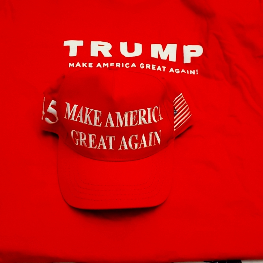 Trump MAGA shirt and hat